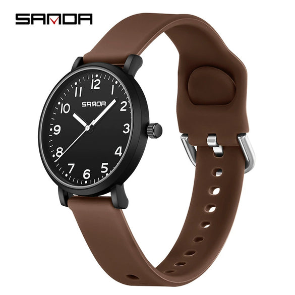 Watch Casual Simple Thin Luminous Quartz Alloy Alloy Stainless Steel Silicone Mineral Tempered Glass Round