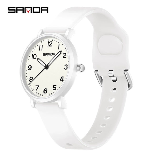 Watch Casual Simple Thin Luminous Quartz Alloy Alloy Stainless Steel Silicone Mineral Tempered Glass Round