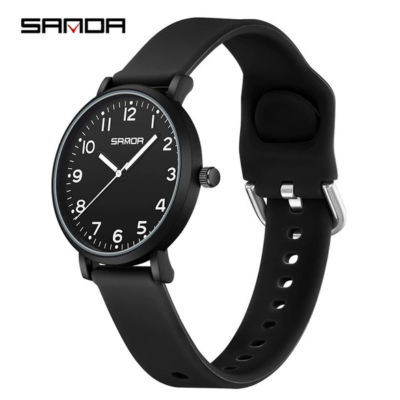 Watch Casual Simple Thin Luminous Quartz Alloy Alloy Stainless Steel Silicone Mineral Tempered Glass Round