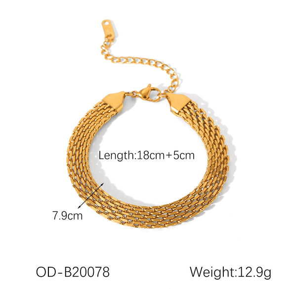Watch Chain Titanium Steel Stainless Steel Bracelet For Women Unisex Electroplating Pvd Vacuum Plating Waterproof