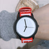 Watch Female Students College Wind Small Fresh Versatile Canvas Alloy Round Pin Buckle