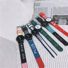 Watch Female Students College Wind Small Fresh Versatile Canvas Alloy Round Pin Buckle
