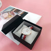 Watch Gift Box Cardboard And Sponge Material Square Dial Shape Alloy Case Fashion Style