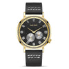 Watch Men's Simple Waterproof Luminous Leather Business Sports Alloy Mineral Strengthened Mirror Round