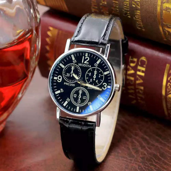 Watch Metal Alloy Rose Gold Round Quartz Automatic Movement Hollow Luminous Waterproof Business Style For Men