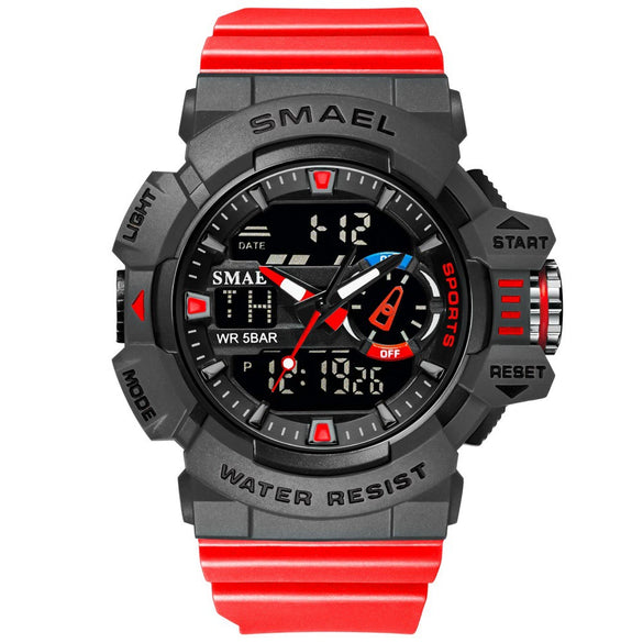 Watch Plastic Round Dial Electronic Movement Waterproof Outdoor Mountaineering Student
