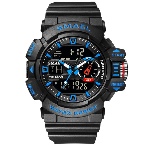 Watch Plastic Round Dial Electronic Movement Waterproof Outdoor Mountaineering Student