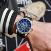 Watch Silicone Sapphire Glass Round Business Style Alloy Stainless Steel