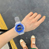 Watch Silicone Stainless Steel Plastic Round Leisure Multifunction Electronic Luminous Couple Watch