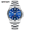Watch Simple Fashion Round Dial Men's Quartz Watch With Luminous Waterproof Steel Strip Belt Alloy Case Stainless Steel Buckle