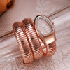 Watch Snakeshaped Alloy Stainless Steel Oval Bracelet Quartz