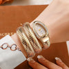 Watch Snakeshaped Alloy Stainless Steel Oval Bracelet Quartz