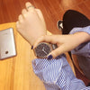 Watch Stainless Steel Alloy Strap Round Casual Quartz