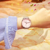 Watch Stainless Steel Alloy Strap Round Casual Quartz