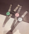 Watch Stainless Steel Alloy Strap Round Casual Quartz
