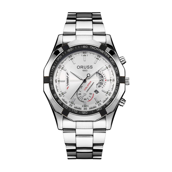 Watch Stainless Steel Full Automatic Movement Round Dial Waterproof Luminous Calendar For Men And Women