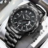 Watch Stainless Steel Full Automatic Movement Round Dial Waterproof Luminous Calendar For Men And Women