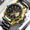 Watch Stainless Steel Full Automatic Movement Round Dial Waterproof Luminous Calendar For Men And Women