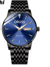 Watch Stainless Steel Mineral Strengthened Glass Mirror Business Style Printed Logo Waterproof