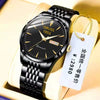 Watch Stainless Steel Mineral Strengthened Glass Mirror Business Style Printed Logo Waterproof