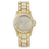 Watch Steel Alloy Quartz Starry Diamondembedded Round Dial