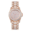 Watch Steel Alloy Quartz Starry Diamondembedded Round Dial