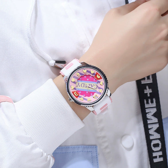 Watch Titanium Alloy Silicone Round Dial For Women And Men