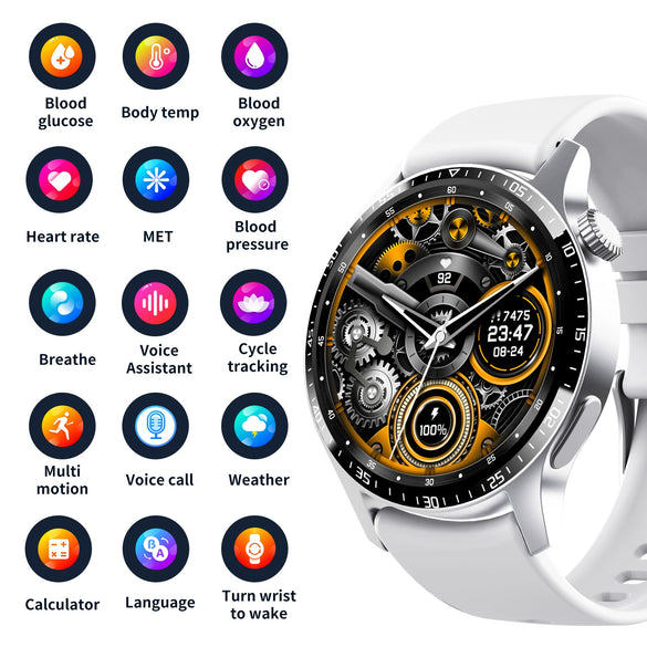 Watch Tpu Wrist Strap Aluminum Alloy Case Round Dial Multiple Functions Sports Style