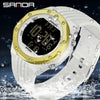 Watch Tpu Zinc Alloy Round Mineral Strengthened Glass Mirror Multifunctional Waterproof Outdoor Sports Electronic