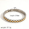 Watch With Stainless Steel Bracelet Geometric Highend Electroplated For Men And Women