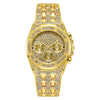 Watches Alloy Case Steel Band Round Dial Quartz Rhinestone