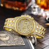 Watches Alloy Case Steel Band Round Dial Quartz Rhinestone