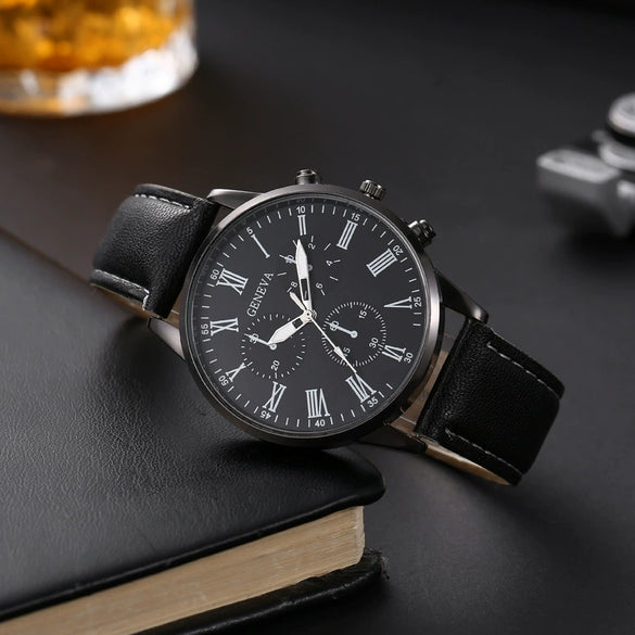 Watches Alloy Shell Round Dial Casual Style Men's And Women's