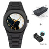 Watches Casual Fashion Simple Waterproof Silicone Strap Plastic Case Stainless Steel Buckle Round Dial