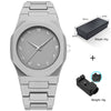 Watches Casual Fashion Simple Waterproof Silicone Strap Plastic Case Stainless Steel Buckle Round Dial