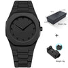 Watches Casual Fashion Simple Waterproof Silicone Strap Plastic Case Stainless Steel Buckle Round Dial