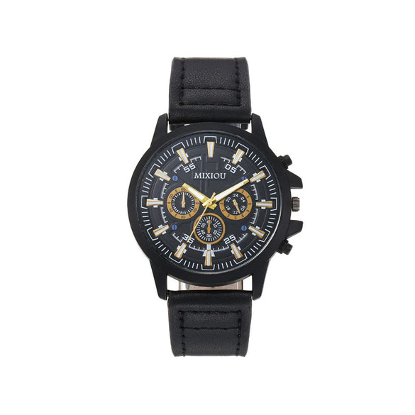 Watches Casual Style Alloy Case Imitation Leather Strap Round Dial