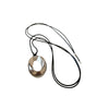 Water Drop Pendant Strap Necklace Woolen Chain Alloy Electroplated Drop Shape Light Luxury Jewelry For Women