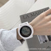 Waterproof Luminous Electronic Watch For Middle School Students Casual Style Plastic Case And Silicone Strap