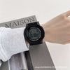 Waterproof Luminous Electronic Watch For Middle School Students Casual Style Plastic Case And Silicone Strap