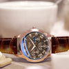 Waterproof Luminous Men's Quartz Watch With Alloy Case Pu Strap And Mineral Strengthened Glass Mirror