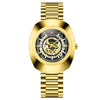 Waterproof Quartz Men's Watch Stainless Steel Alloy Mineral Reinforced Glass Mirror Oval Dial Business Style
