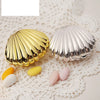 European Wedding Supplies Gold And Silver Shell Shape Creative Candy Box Hershey Candy Box Wedding Packaging Candy Box