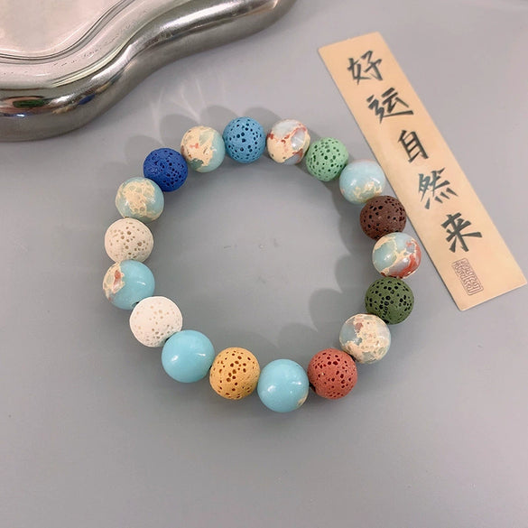 Wenwan Bracelet Stone Geometric Handmade For Women