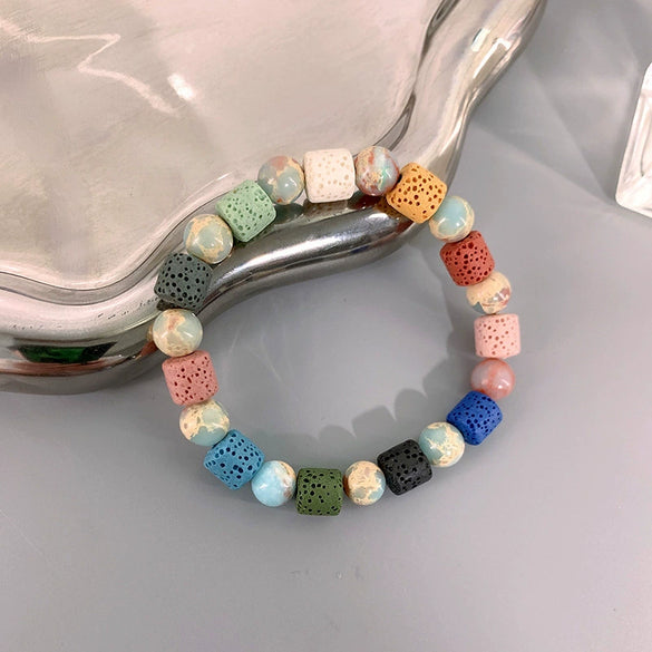 Wenwan Bracelet Stone Geometric Handmade For Women