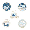 Whale Alloy Baking Paint Brooch Badge Animal Pattern Unisex Cute And Personalized