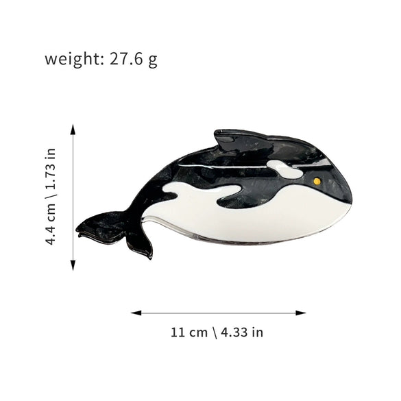 Whale Animal Hairpin Handmade Acetic Acid Cartoon Hair Accessories
