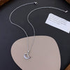 Whale Pendant Titanium Steel Necklace For Women With Copper Pendant And Diamond Design