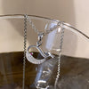 Whale Pendant Titanium Steel Necklace For Women With Copper Pendant And Diamond Design