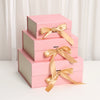 White Cardboard Folding Gift Box With Flip Top Magnetic Closure And Ribbon For Valentine’s Day And Birthday Gift Packaging